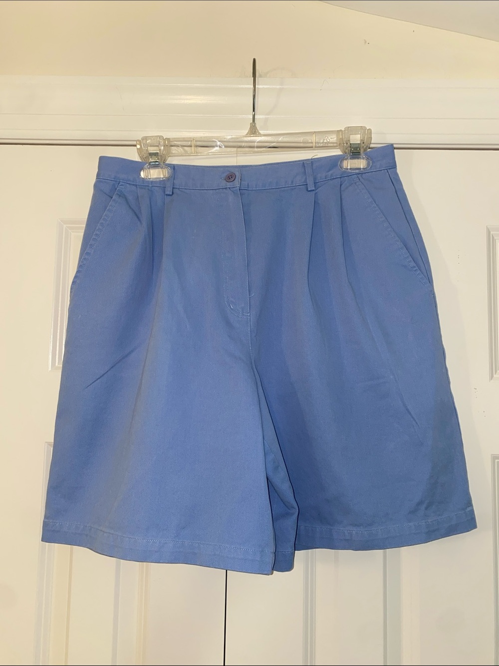 Pendleton Vintage Classic High-Rise Women's Shorts in Periwinkle Blue size 14